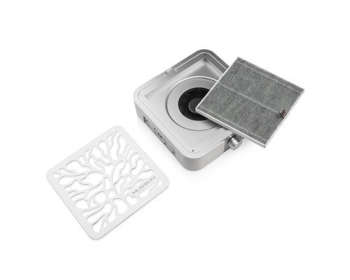 Витяжка MUSSON X3 SILVER з вугільним НЕРА-фільтром 72W для манікюру та педикюру