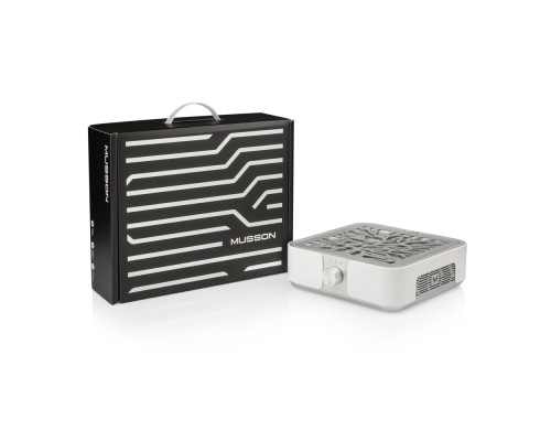 Витяжка MUSSON X3 SILVER з вугільним НЕРА-фільтром 72W для манікюру та педикюру