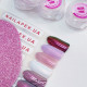 Біло рожева втирка єдиноріг Neon Pink NailApex