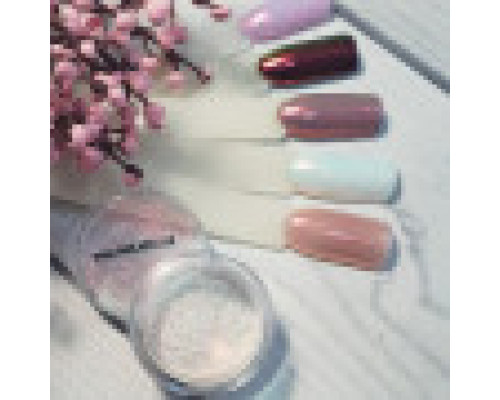 Біло рожева втирка єдиноріг Neon Pink NailApex