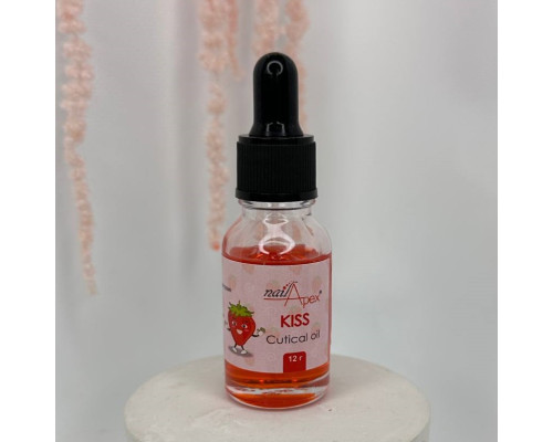 NailApex Cuticle Oil олійка для нігтів і кутикули Kiss (полуниця), 12г