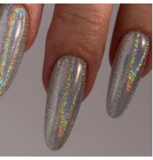 Nailapex втирка Prism – класична срібляста голографія, що переливається всіма кольорами веселки
