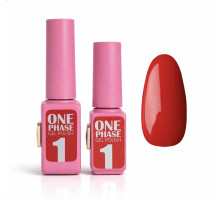 Pink gel polish One Phase №01, 6мл - однофазний гель лак