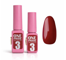 Pink gel polish One Phase №03, 6мл - однофазний гель лак