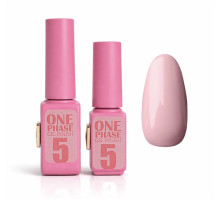 Pink gel polish One Phase №05, 6мл - однофазний гель лак