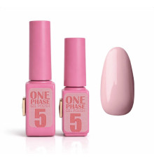 Pink gel polish One Phase №05, 6мл - однофазний гель лак