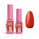 Pink gel polish One Phase №06, 6мл - однофазний гель лак
