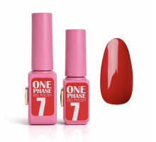 Pink gel polish One Phase №07, 6мл - однофазний гель лак