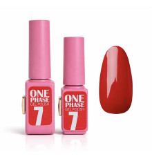 Pink gel polish One Phase №07, 6мл - однофазний гель лак