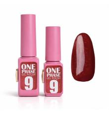 Pink gel polish One Phase №09, 6мл - однофазний гель лак