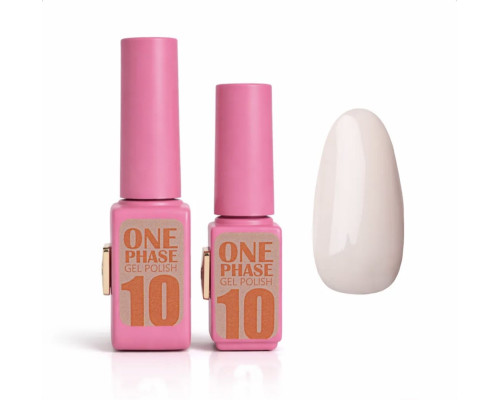 Pink gel polish One Phase №10, 6мл - однофазний гель лак