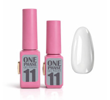 Pink gel polish One Phase №11, 6мл - однофазний гель лак