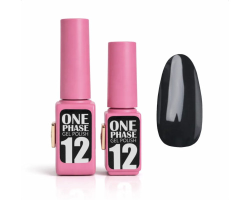 Pink gel polish One Phase №12, 6мл - однофазний гель лак
