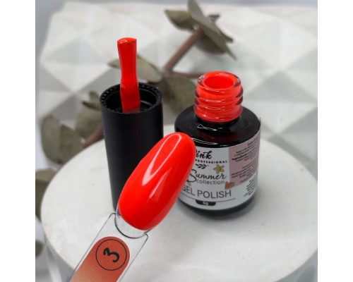 Pink gel polish Summer Collection №03, 6мл - лососевий колір