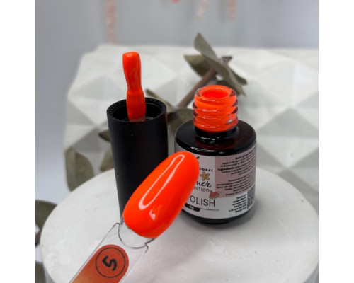 Pink gel polish Summer Collection №05, 6мл - яскраво помаранчевий колір