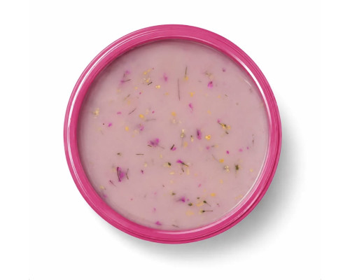 Pink Flower gel Nude 30g №12 - бежево молочна основа з рожевими та жовтими квітами