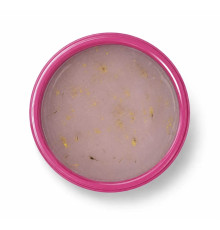 Pink Flower gel Nude 30g №14 - молочно-нюдова основа, жовті квіти та сяючі пластівці