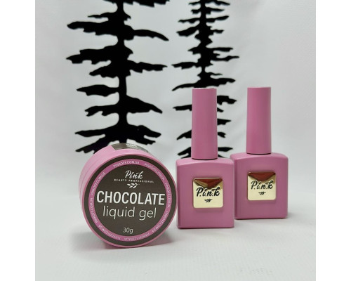 Pink ChocoLate Liquid Gel 15 мл - рідкий моделюючий гель шоколадного кольору