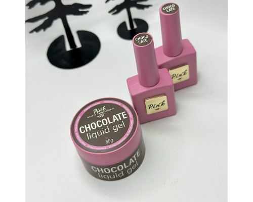 Pink ChocoLate Liquid Gel 30 мл - рідкий моделюючий гель шоколадного кольору