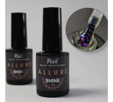 Pink Allure Shine Matte top - матовий топ з голограмними пластівцями