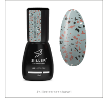 Siller Terrazzo Base камуфлююча база для нігтів №001, 8 мл
