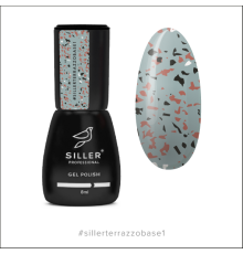 Siller Terrazzo Base камуфлююча база для нігтів №001, 8 мл