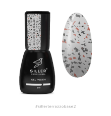 Siller Terrazzo Base камуфлююча база для нігтів №002, 8 мл