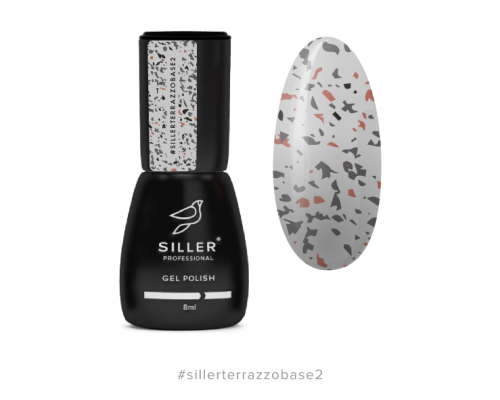 Siller Terrazzo Base камуфлююча база для нігтів №002, 8 мл