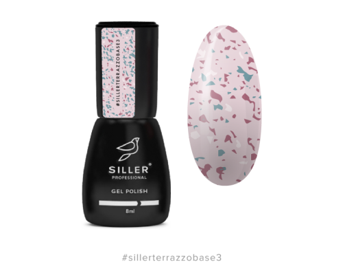 Siller Terrazzo Base камуфлююча база для нігтів №003, 8 мл