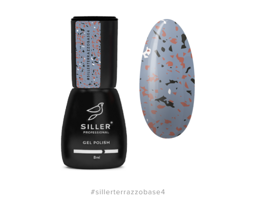 Siller Terrazzo Base камуфлююча база для нігтів №004, 8 мл