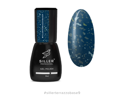 Siller Terrazzo Base камуфлююча база для нігтів №009, 8 мл
