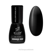 Siller Гель-лак Pure Black, 8мл 