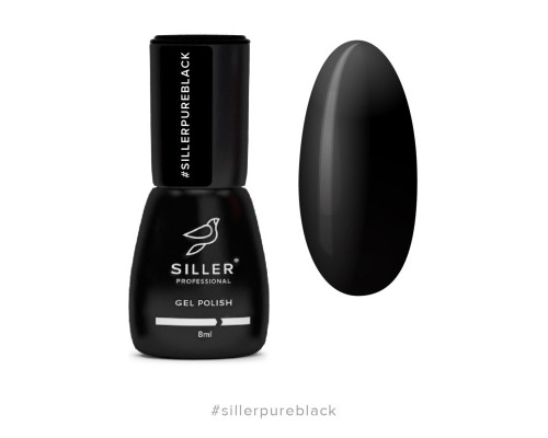 Siller Гель-лак Pure Black, 8мл 