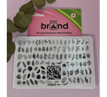 Пластина для стемпінгу 004, Your Brand