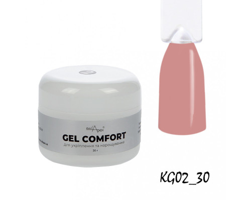NailApex Гель COMFORT GEL №2 теплий беж, 30г