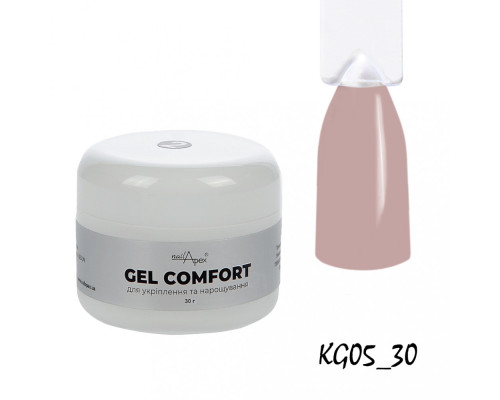 NailApex Гель COMFORT GEL №5 натуральний, 30г