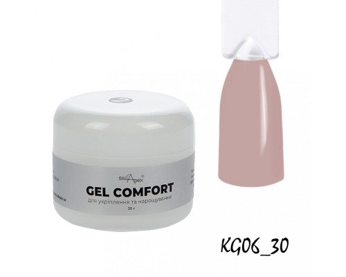 NailApex Гель COMFORT GEL №6 природний, 30г