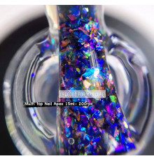 Nailapex Multi Shine Топ з пластівцями юки, 15мл