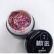 Мікс Гель №02 глітер рожевий NailApex