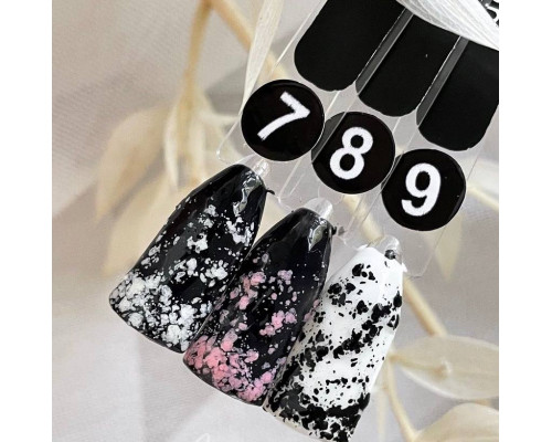 NailApex мікс гель №09, 5мл (чорний матовий)