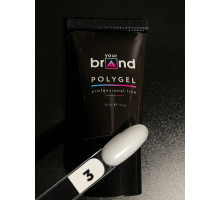 Your Brand Polygel №003, 30мл Молочний з шиммером