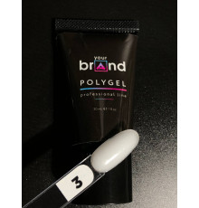 Your Brand Polygel №003, 30мл Молочний з шиммером