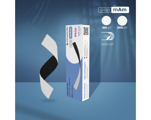 Набір двосторонніх змінних файлів papmAm Mix STALEKS PRO EXPERT 22 180/240 грит 50 шт