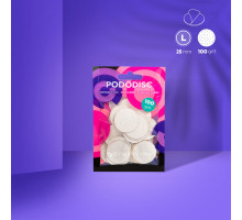 Змінні файли білі для педикюрного диска 100 грит STALEKS EXPERT PODODISC L 50 шт