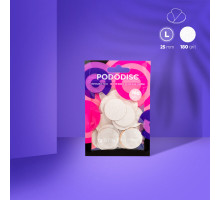 Змінні файли білі для педикюрного диска 180 грит STALEKS EXPERT PODODISC L 50 шт.