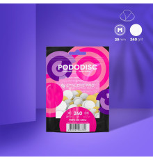 Змінні файли білі на м’якій основі для педикюрного диска PODODISC STALEKS PRO M, 240 грит (50 шт.)