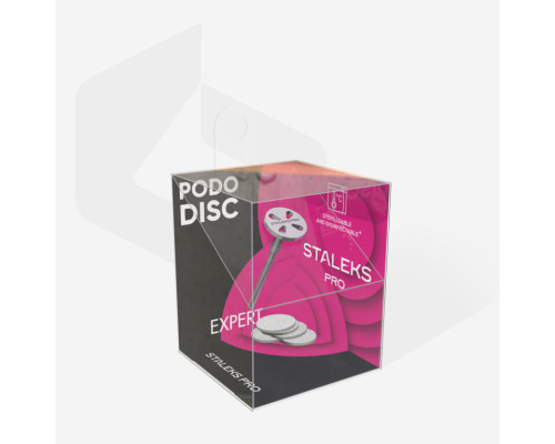 Диск педикюрний PODODISC ХS EXPERT в комплекті зі змінними файлами 180 грит 5 шт (10 мм)