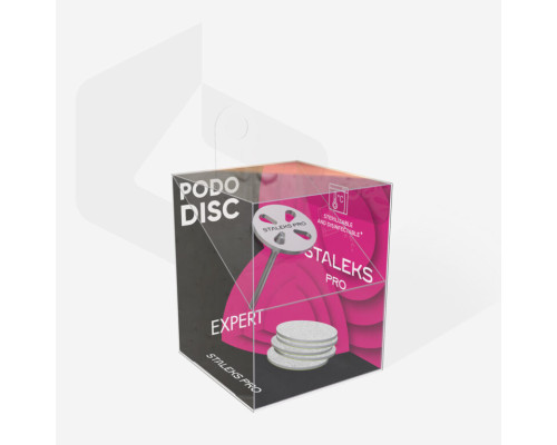 Диск педикюрний PODODISC S EXPERT в комплекті зі змінними файлами 180 грит 5 шт (15 мм)