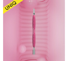 Лопатка манікюрна Gummy з силіконовою ручкою UNIQ 10 TYPE 5 (пушер округлий вузький та лопать пряма)