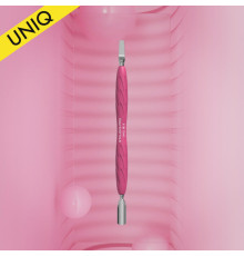 Лопатка манікюрна Gummy з силіконовою ручкою UNIQ 10 TYPE 5 (пушер округлий вузький та лопать пряма)